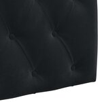 vidaXL Tête de lit suspendue Noir Velours