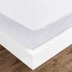 Vidaxl draps de lit 2 pièces 160 x 200 cm coton blanc