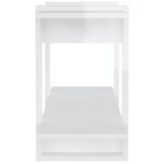 vidaXL Bibliothèque Blanc brillant 100x30x51 cm bois d'ingénierie