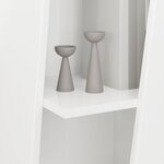 vidaXL Étagère latérale Blanc brillant 33 x 32 x 100 5 cm