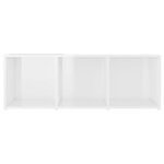 vidaXL Meubles TV 4 Pièces Blanc brillant 107x35x37 cm Aggloméré