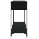 vidaXL Table console noir 100x34 5x75 cm bois d'ingénierie