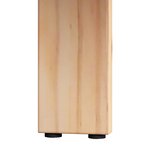 vidaXL Table basse 2 Pièces Naturel Bois de pin massif