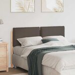 vidaXL Tête de lit capitonnée Gris Naturel et Clair 150 cm Pin massif