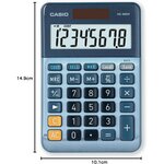 Calculatrice de bureau MS-88EM  8 chiffres  argent CASIO