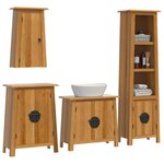 vidaXL Ensemble de meubles de salle de bain 4 Pièces bois de pin massif