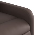 vidaXL Fauteuil inclinable Marron Similicuir