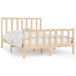 vidaXL Cadre de lit sans matelas 120x190 cm bois massif