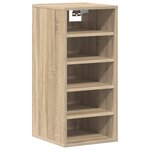 vidaXL Armoire à chaussures Chêne Sonoma 31 5x35x70 cm Bois ingénierie