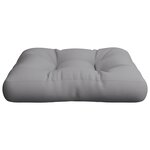 vidaXL Coussin de palette gris tissu