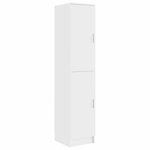 vidaXL Highboard Blanc 35 x 39 x 168 cm Bois d'ingénierie