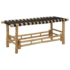 vidaXL Banc de jardin 110 x 38 x 40 cm Bambou Naturel Rectangulaire