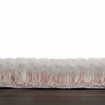 Tapis rond en laine texturé rose et beige - Ø 160 cm