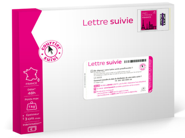 Prêt-à-Poster - Lettre Suivie - 1kg - Boite