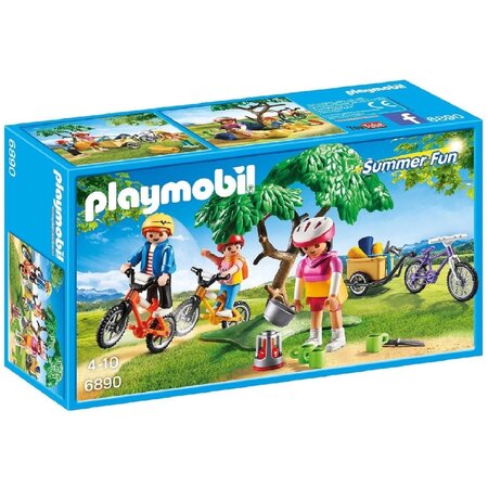 PLAYMOBIL 6890 Summer Fun - Cyclistes Avec Vélos Et Remorque