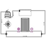 vidaXL Panneau de chauffage solaire de piscine courbé 110x65 cm