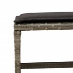 vidaXL Ensemble à manger de jardin 15 Pièces coussins gris résine tressée