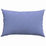 vidaXL Coussins de canapé 2 Pièces Bleu 60 x 40 cm tissu