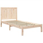 vidaXL Cadre de lit sans matelas 75x190 cm bois de pin massif