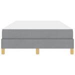 vidaXL Lit à ressorts avec matelas Gris clair 120 x 200 cm tissu