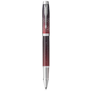 PARKER IM Premium Portal Stylo roller Dégradé de rouge recharge noire pointe fine Coffret cadeau