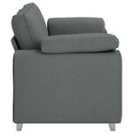 vidaXL Canapé avec coussin Gris foncé 180 x 77 x 82 cm tissu