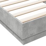 vidaXL Cadre de lit sans matelas gris béton 90x200 cm