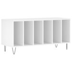 vidaXL Armoire à disques blanc 100x38x48 cm bois d'ingénierie
