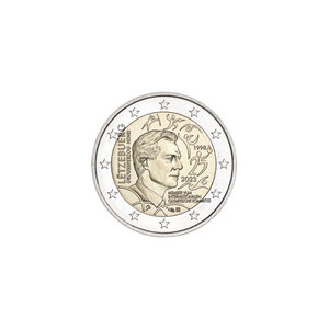 Monnaie 2 euros commémorative luxembourg 2023 - grand duc henri jo