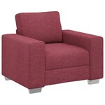 Fauteuil vidaXL Rouge Vin 59 cm en Tissu