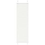 vidaXL Store plissé blanc 65x200 cm largeur du tissu 64 4 cm polyester
