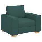 vidaXL Ensemble de Canapés 3 Pièces Vert foncé 220 x 78 x 84 cm tissu