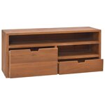 Vidaxl meuble tv 90x30x40 cm bois de teck massif