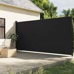 vidaXL Auvent latéral rétractable noir 220x500 cm