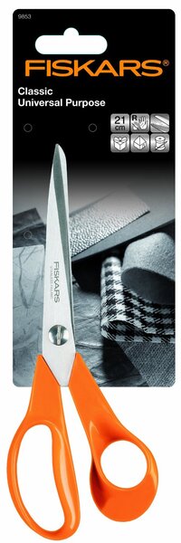 Ciseaux Classic Universels Droitiers 21 cm à lames auto affutantes  inoxydables FISKARS