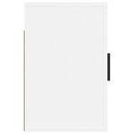 vidaXL Table de chevet murale Blanc 50x30x47 cm