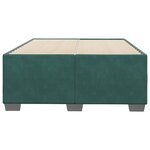 vidaXL Cadre de lit vert foncé 120x190 cm velours