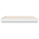 vidaXL Cadre de lit avec LED sans matelas blanc 180x200 cm