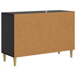 vidaXL Buffet Noir 89 x 34 5 x 60 cm Bois d'ingénierie