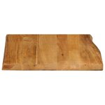 vidaXL Dessus de table 60x60x3 8 cm bord vivant bois massif manguier
