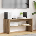 vidaXL Meuble TV Chêne artisanal 80 x 35 x 40 cm Bois d'ingénierie