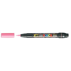 Marqueur pinceau brush pcf350 1-10mm rose x 5 POSCA