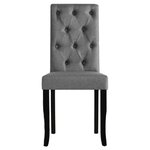 vidaXL Chaises à manger lot de 6 gris foncé tissu