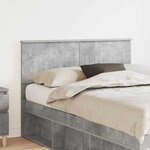 vidaXL Tête de lit Gris béton 135 cm Bois d'ingénierie