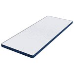 vidaXL Coussins de Matelas Blanc et Bleu 70 x 200 cm