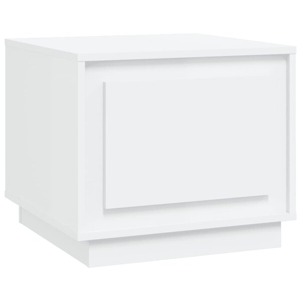 vidaXL Table basse blanc 51x50x44 cm bois d'ingénierie
