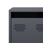 vidaXL Meuble TV anthracite 101 5x39x43 5 cm acier laminé à froid