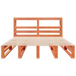 vidaXL Cadre de lit sans matelas cire marron 140x200cm bois pin massif