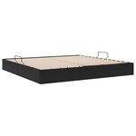 vidaXL Cadre de lit ottoman avec stockage Noir 200 x 200 cm Velours