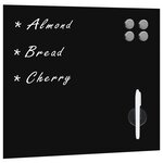 vidaXL Tableau noir magnétique mural Verre 60x60 cm
